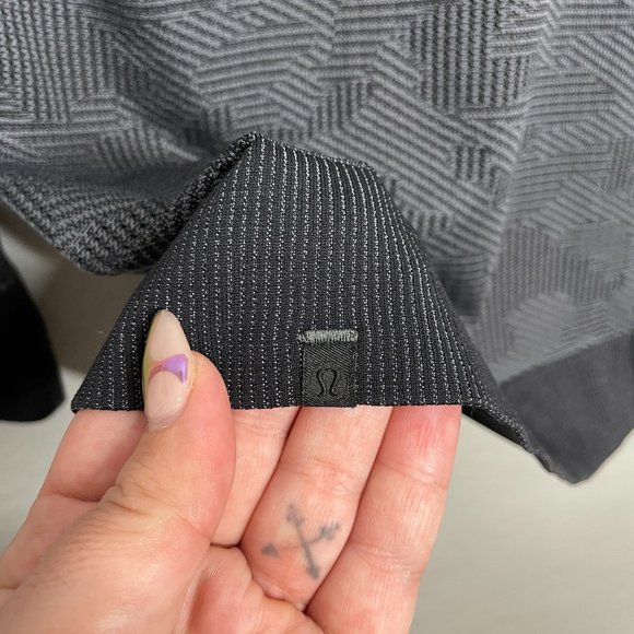 Lululemon Women 6 Swiftly Breathe Long Sleeve Vented Camo Asphalt Gray Black - Picture 8 of 9